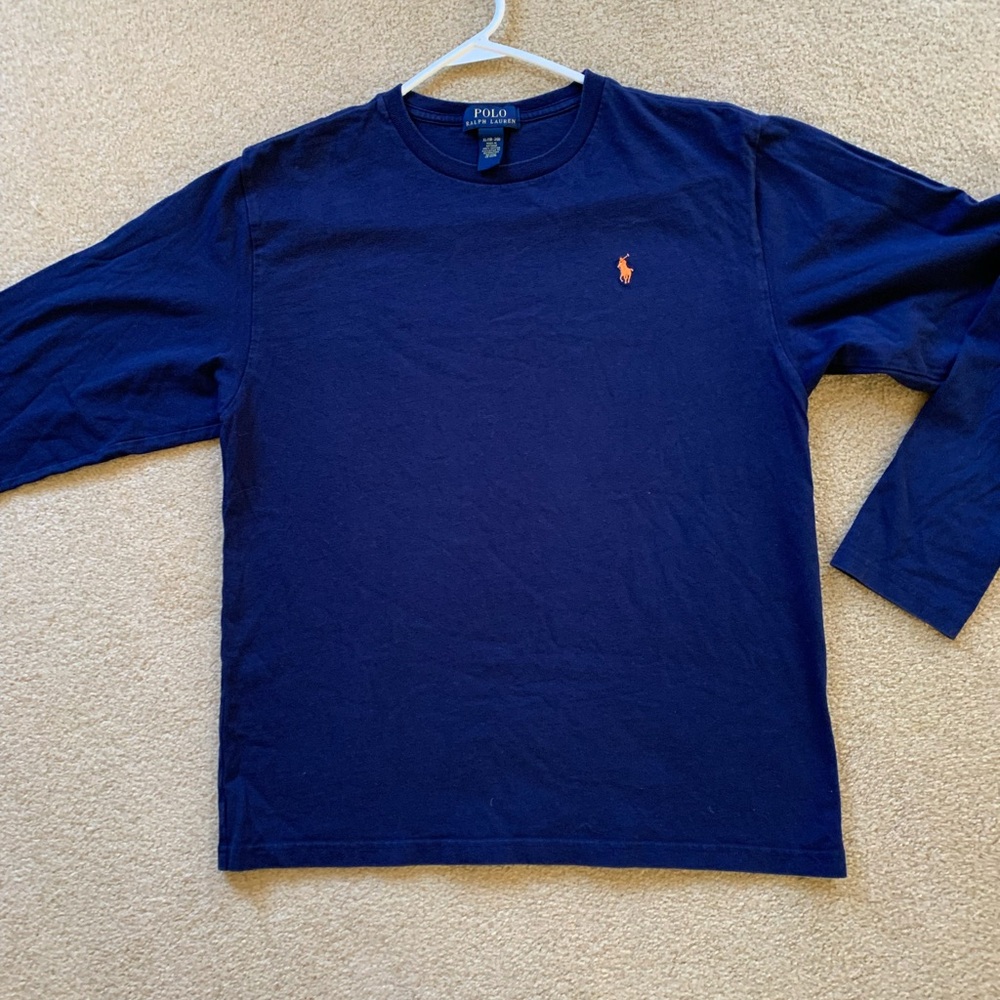 Polo by Ralph Lauren BOYS size XL 18-20 Navy Blue Shirt. $15
